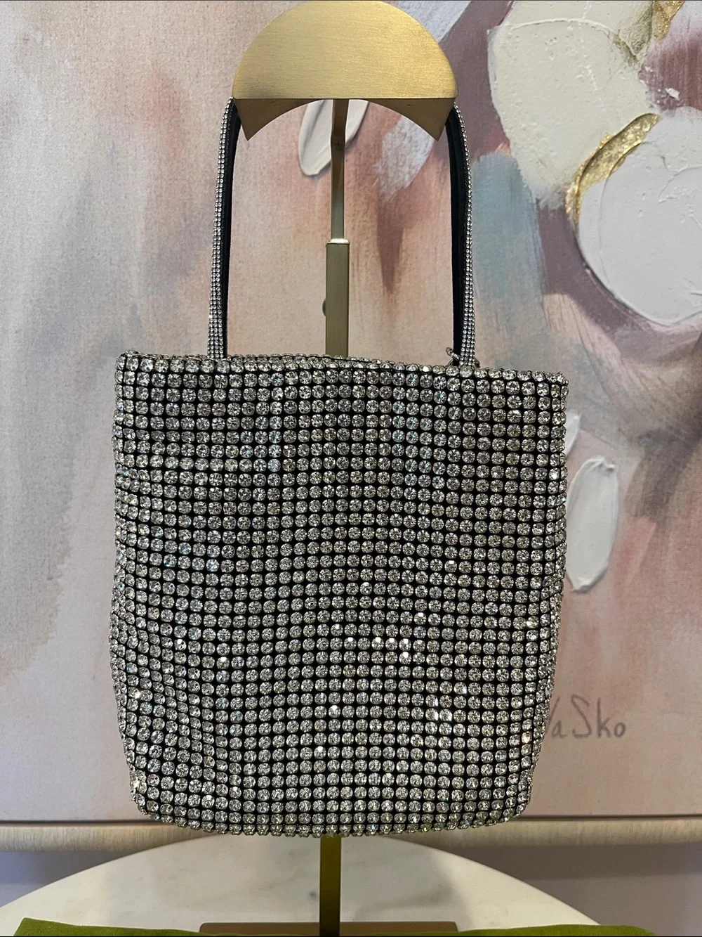 NWOT Tory Burch Night Owl Crystal-Embellished Mini Bag